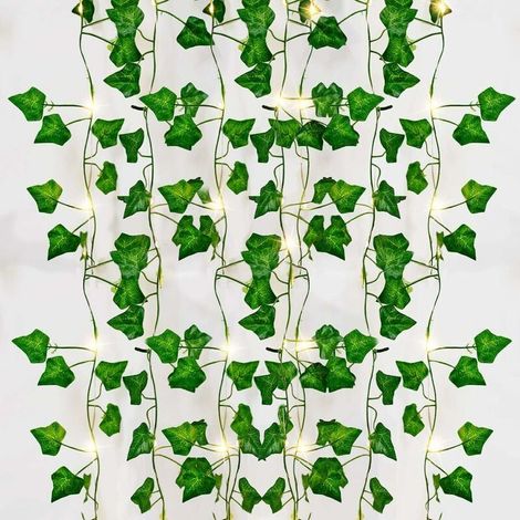 Guirlande lumineuse en forme de lierre,parfaite pour la décoration extérieure, les fêtes d'anniversaire,décoration de chambre (1/5)