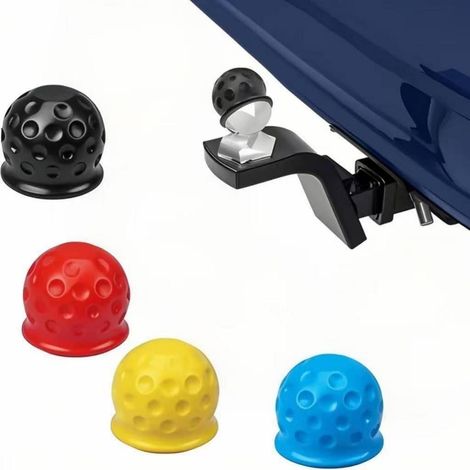 4x Anhängerkupplung Abdeckung Kugelkopfabdeckung Gummi Schutzkappe für Anhänger (1/5)