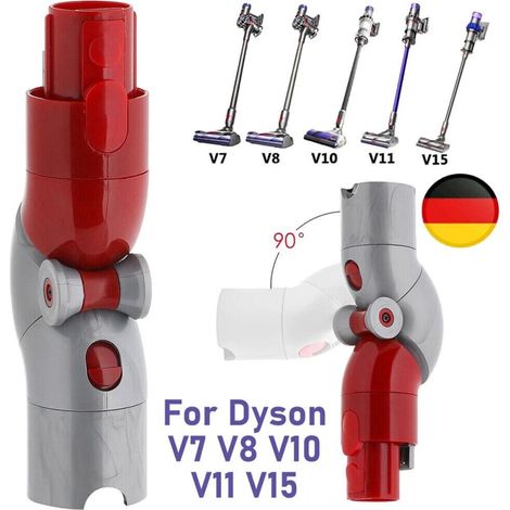 Adaptateur bas Dyson compatible V7 V8 V10 V11 V15, adaptateur quick release pour aspirateur Dyson, accessoire coudé pour nettoyer sous canapé et lit (1/5)