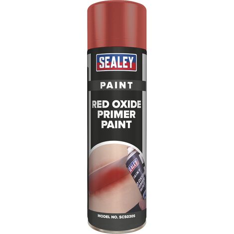 Sealey Oxide Primer Paint 500ml - Red SCS030S
