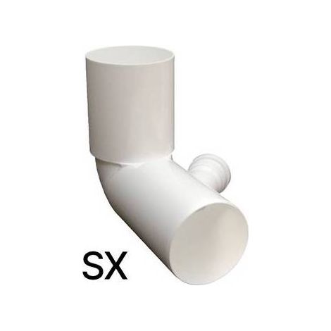 CURVA WC ALTA D. 110 IN PP CON 1 ATTACCO Misura: Attacco sx D. 40