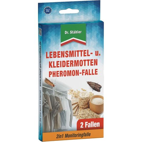Dr. Stähler Lebensmittel- & Kleidermotten Pheromon-Falle 2 Stück