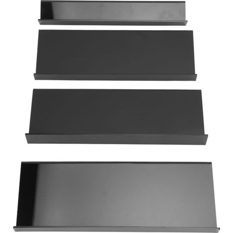 Range épices tiroir 4 niveaux, organisateur ajustable grande capacité, facile à installer, étagère pour armoire cuisine noir (1/5)