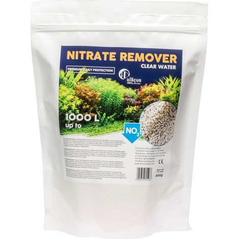 Eliminador de nitratos para agua limpia hasta 1000 litros.
