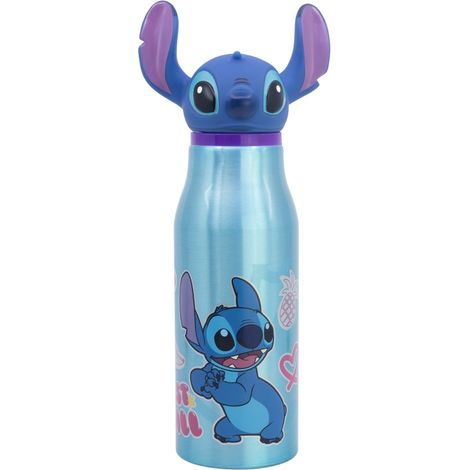 Disney Stitch - Botella de aluminio con tap贸n 3D 690 ml (1/3)
