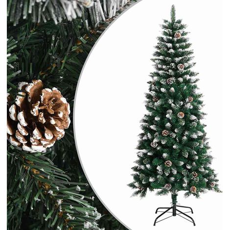 vidaXL Artificial Christmas Tree with Stand Green 150 cm PVC (1/5)