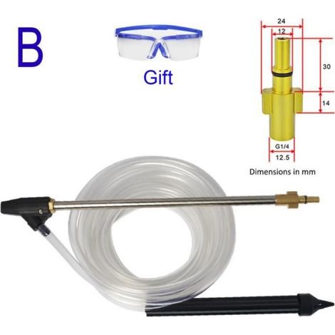 Pour Bosch Makita - Nettoyeur haute pression Kit de sablage sableuse humide Lance buse pour Karcher Huter Int (1/4)