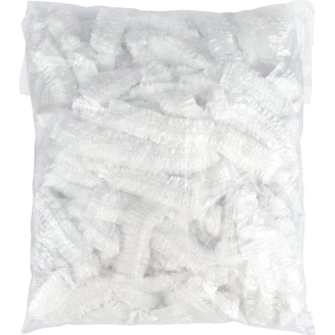 100 Stück Einweg Duschhaube, Kunststoff Duschkappe, Haarschutz Haarhaube für Salon, Spa, Reise, Hotel, Dusche, Braids Durchsichtig (1/4)