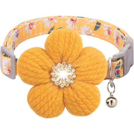 Collier pour Petit Chien avec Feur, Collier Petit Chien, Colliers pour Chat avec Fleurs Mignon (1/5)