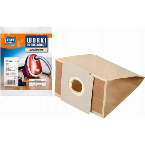 Sacs en papier Zelmer pour aspirateur, lot de 5