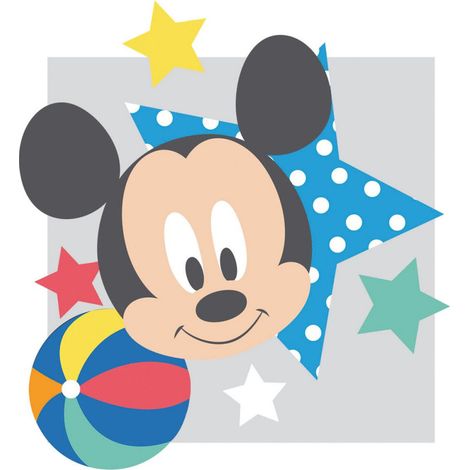 Tableau Disney - la tête de Mickey - 35 cm x 35 cm (1/3)