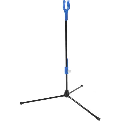 Support pour arc recourbe, tige réglable en fibre de verre, support pour arc de chasse d'extérieur ultraléger et portable, bleu. (1/5)