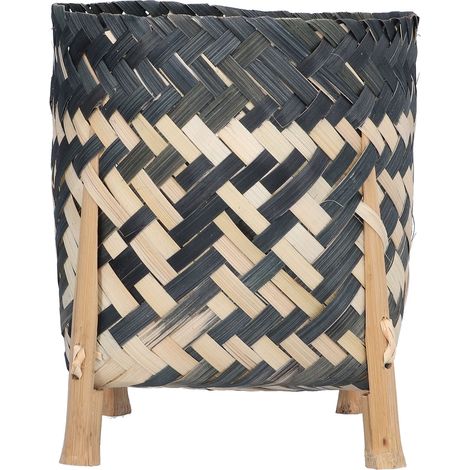 Panier en Bambou Tressé à la Main Style Scandinave pour Plantes Décoration Intérieure (1/5)
