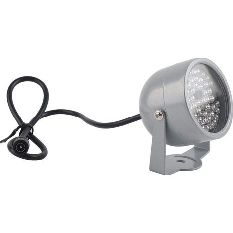 Illuminateur IR, 48 LED lumières sécurité projecteur infrarouge lumière vision nocturne étanche CCTV remplissage caméra parking domestique nuit (1/5)