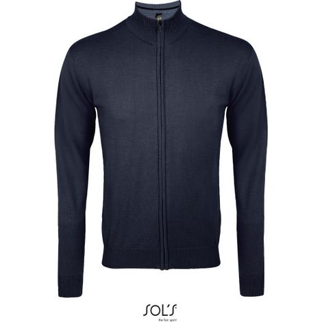 Chaqueta Punto Hombre Con Cremallera SOL'S GORDON MEN 3XL Azul Marino (1/3)