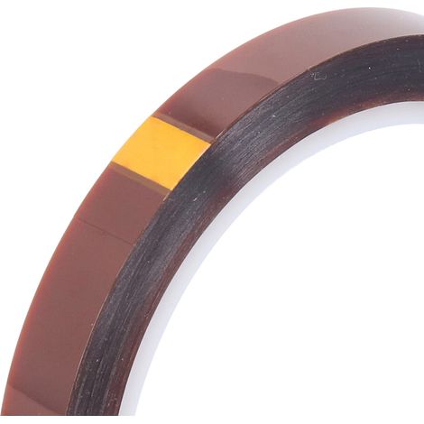 Hitzebeständiges Klebeband, 12 mm breit, 33 m lang, PI-Hochtemperatur-Isolierband für Wartungszwecke (1/5)