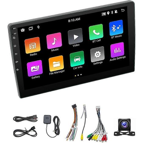 Android 13 Autoradio sans fil Carplay Android Auto, 2Din 9 pouces écran tactile Autoradio GPS WiFi Bluetooth Rückfahrkamera (1/5)
