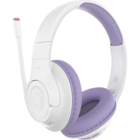 Belkin SOUNDFORMINSPIRE OVEREAR HEADSET LAV Auriculares Inalámbrico y alámbrico Diadema Llamadas/Música USB Tipo C Bluetooth Lavanda, Blanco (1/4)