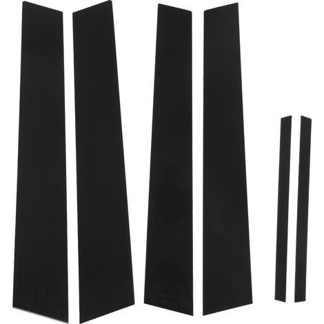 Lot de 6 enjoliveurs de vitres latérales noirs brillants pour Honda Civic Sedan 8e génération (2006-2011) (1/5)