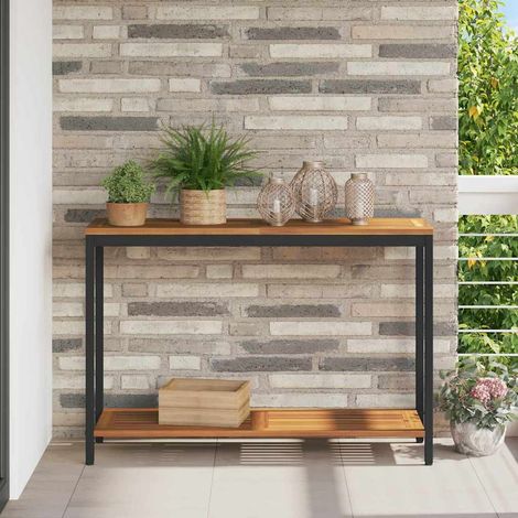 Tisch für Outdoor Natürlich und Schwarz 110 x 35 x 75 cm (1/5)