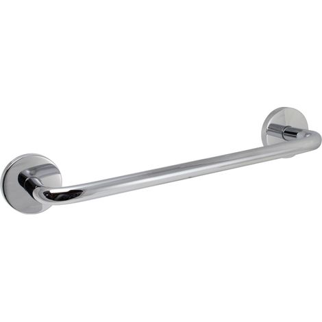 Porte-serviette TUBINA en laiton chromé - 36 x 8 x h6 cm - avec adhésif 3M