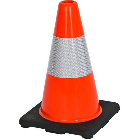 Cône de chantier, Orange, Hauteur de 300 mm ( Prix pour 1 )