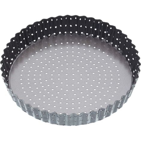 masterclassKitchenCraft Stampo per quiche con fori Doppio strato Antiaderente BPA Free dede Acciaio al carbonio 23 cm (1/5)