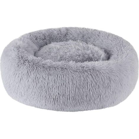 Panier rond et moelleux pour chien et chat, coussin en forme de donut, anti-stress, confortable et lavable (70 cm) (1/3)