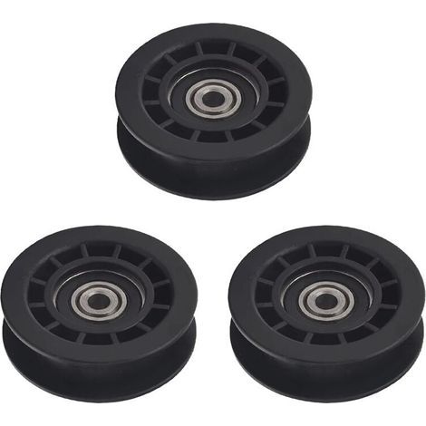 3X Poulie de Renvoi de Tondeuse à Gazon pour 587973001 581904001 Poulie de Courroie D'Outil de Jardin Accessoires de Tondeuse à Gazon de (1/4)