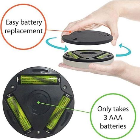Veilleuse detecteur de mouvement intérieur,lampe led detecteur de mouvement pile pour escaliers, Eclairage LED Placard Armoire (1/5)