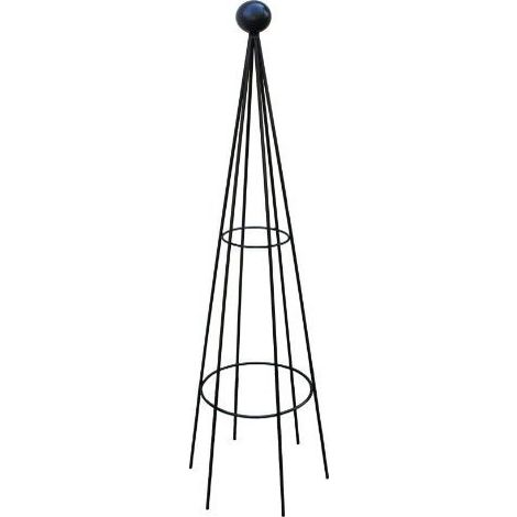 Hampton 8Ft Obelisk (Split) Bare Metal/Ready to Rust - Solid Steel - L41 x W41 x H244 cm - Finial is an additional extra