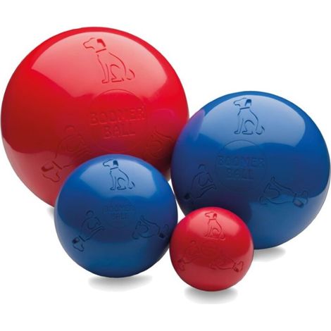 BALLE - Balle pour Chien Quasiment Indestructible, Jouet Résistant pour Chien, La Balle Flotte Sur L'eau et est Idéale pour Les Chiens Énergiques, 10cm, Envoyé en Rouge ou en Bleu (1/5)