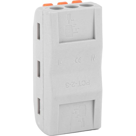 Lot de 20 connecteurs rapides orange PCT-2-3 pour câbles de calibre 11 à 28 AWG (1/5)