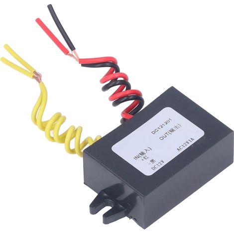 Convertisseur DC 12V vers AC 12V 1A étanche IP67 avec régulateur de tension pour matériel électrique (1/5)