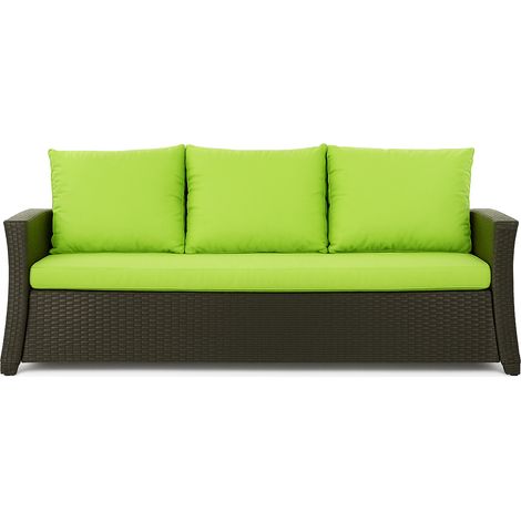 Coussins de canapé meubles de jardin en résine tressée Citron, Coussins balançoire d'extérieur 150x60x50cm Coussin de banc de jardin extérieur -Mix