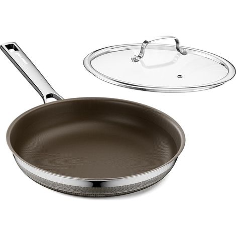 Innerwell Keramik Bratpfanne 28 cm Mit Deckel Antihaft Titanbeschichtung (1/5)