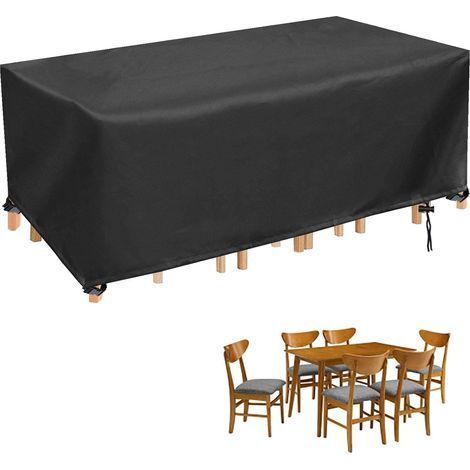 Gartensalon-Abdeckung, rechteckig – wasserdicht und UV-beständig, 200x160x70cm (1/5)