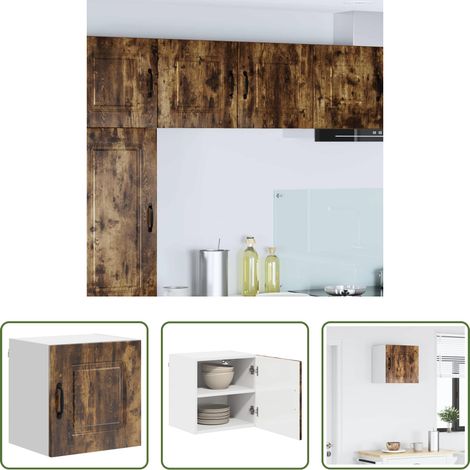 Holzschrank - Küchenschrank Kalmar Geräucherte Eiche 40 x 31 x 40 cm (1/5)
