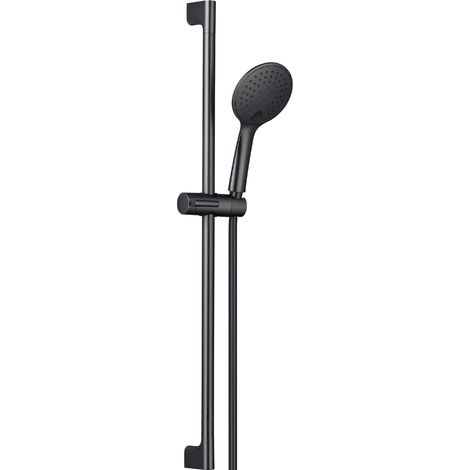 Schläfer 1317400 Saliscendi Doccia Euphoria1 con Soffione, Interasse Fisso 75cm Asta Doccia 76,5cm, Doccetta a 3 funzioni con Sistema Anticalcare, Flessibile Doccia in Pvc, Colore Canna di Fucile (1/5)