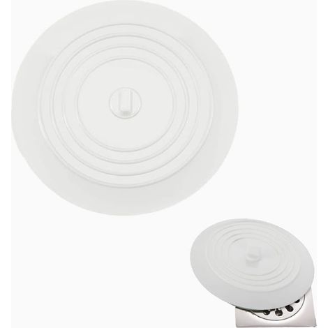 Tappo per vasca da bagno, 15,5 cm, in silicone, universale, per cucine e bagni. (1/5)
