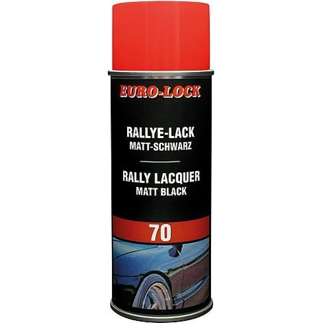 Peinture noire mat Rallye EURO LOCK LOS 70 spray a pulvériser 400ml