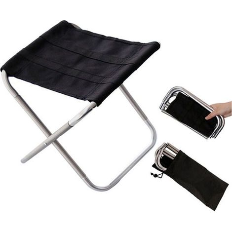 Mini Tabouret Chaise de Camping Siège Assise Pliant Portable Pliable Ultra Léger Chaise, Jardin Pique-Nique Plage, Hiking, BBQ (1/4)