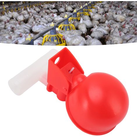 Lot de 10 abreuvoirs à remplissage automatique anti-fuite pour poules, pigeons, canards et autres oiseaux G3/4 (1/5)