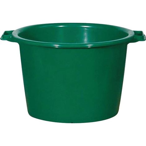 Cuenco redondo reforzado de 40 L, verde, 37/47,5 x 30,5