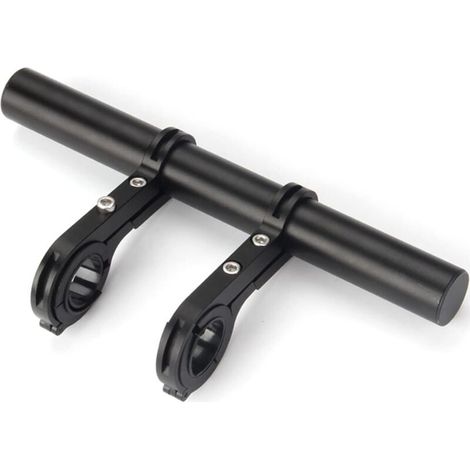 Support D'Extension De Guidon De Vélo,Rallonge De Guidon De Vélo Double,Multifonction Extension De Support En Alliage D'Aluminium,Support De Lampe De Poche Accessoires De Vélo,Pour Lampe De Poche,1 Pc