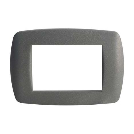 PLACCA COPRIFRUTTI MILLENIUM MARLANVIL - GRIGIO GLITTER POSTI 3 MM 122X83- 15 pezzi