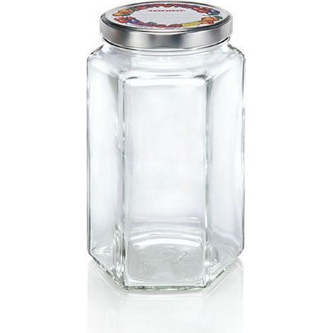 Vasetto Esagonale Leifheit 3212 da 1700 ml Trasparente (1/2)
