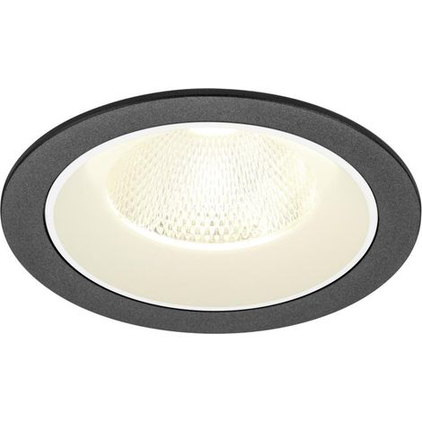 Encastré downlight NUMINOS® L intérieur 4000 K 20° IP20 rond noir / blanc - SLV - 1009793