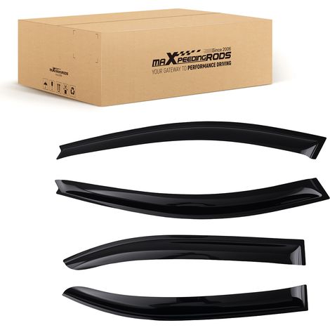 4pc Window Deflectors Visors for VW Jetta MK6 2011-2018 Saloon Black