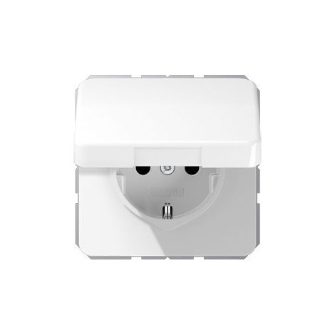 JUNG CD 1520 BFKIKL WW TIPO F BLANCO CAJA DE TOMACORRIENTE - CAJA REGISTRADORA